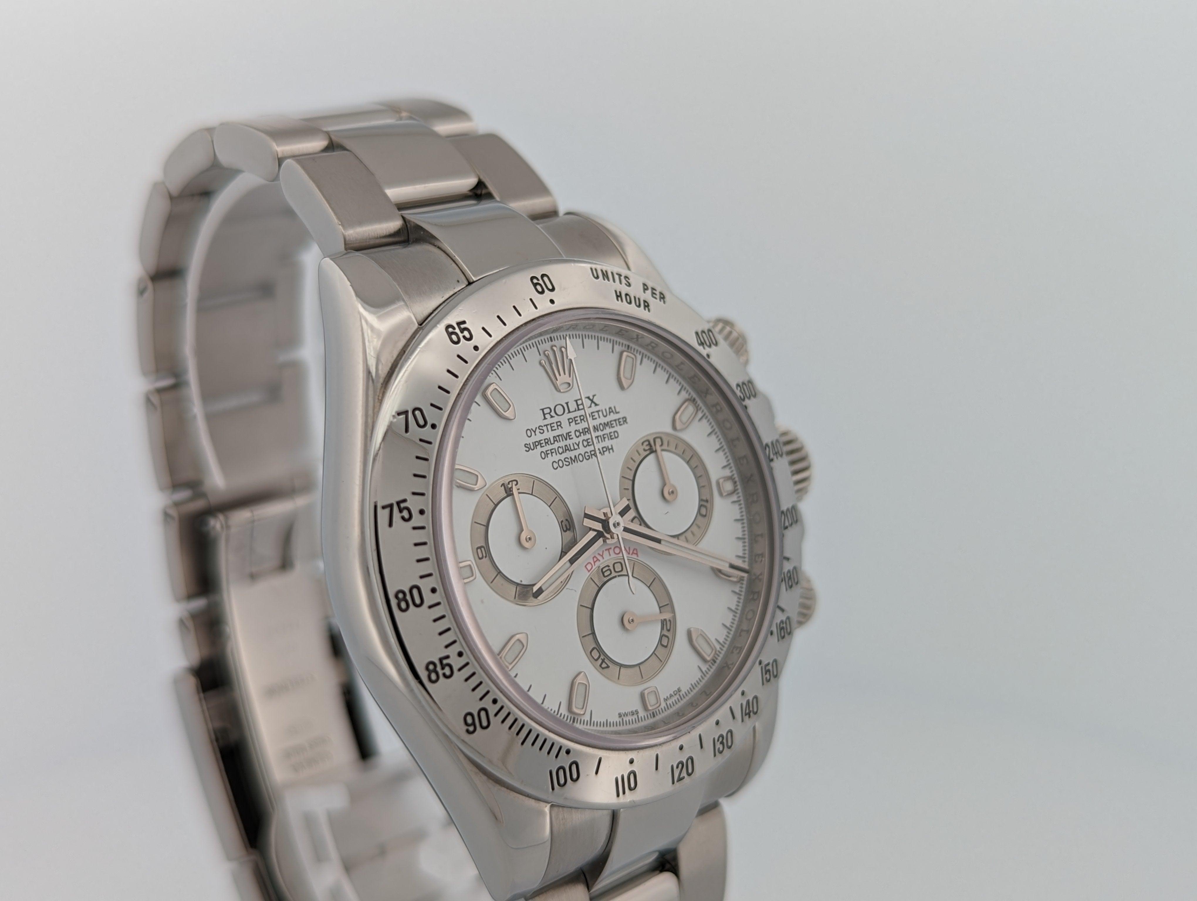 Rolex Daytona 116520 White dial full set - Watch Them Tick