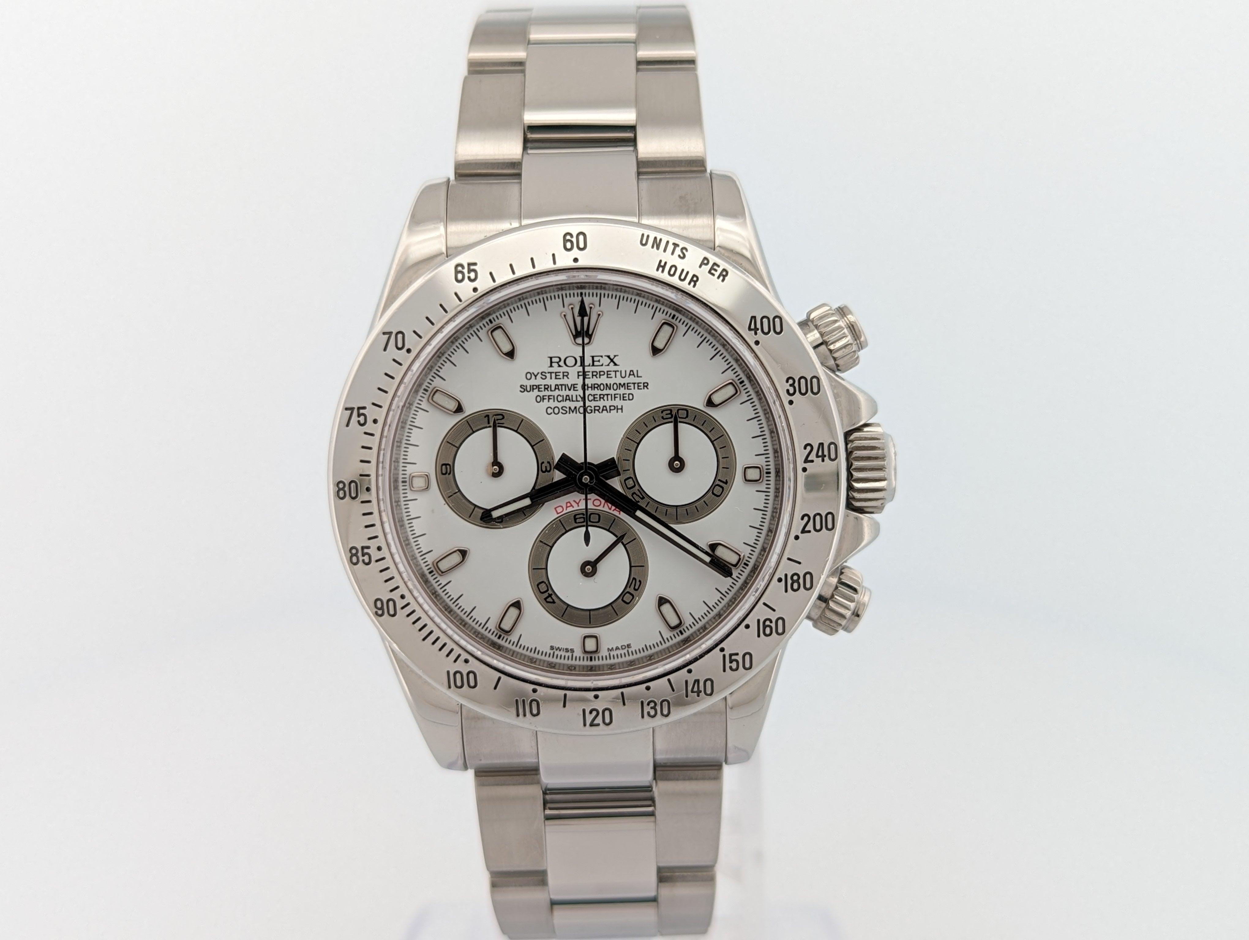 Rolex Daytona 116520 White dial full set - Watch Them Tick