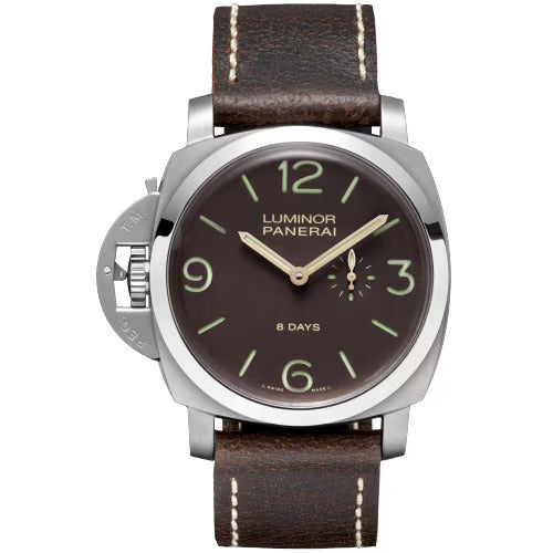 Panerai PAM00368 Limited Edition Brown Sandwich Dial Titanium 8-Day + Extra Strap
