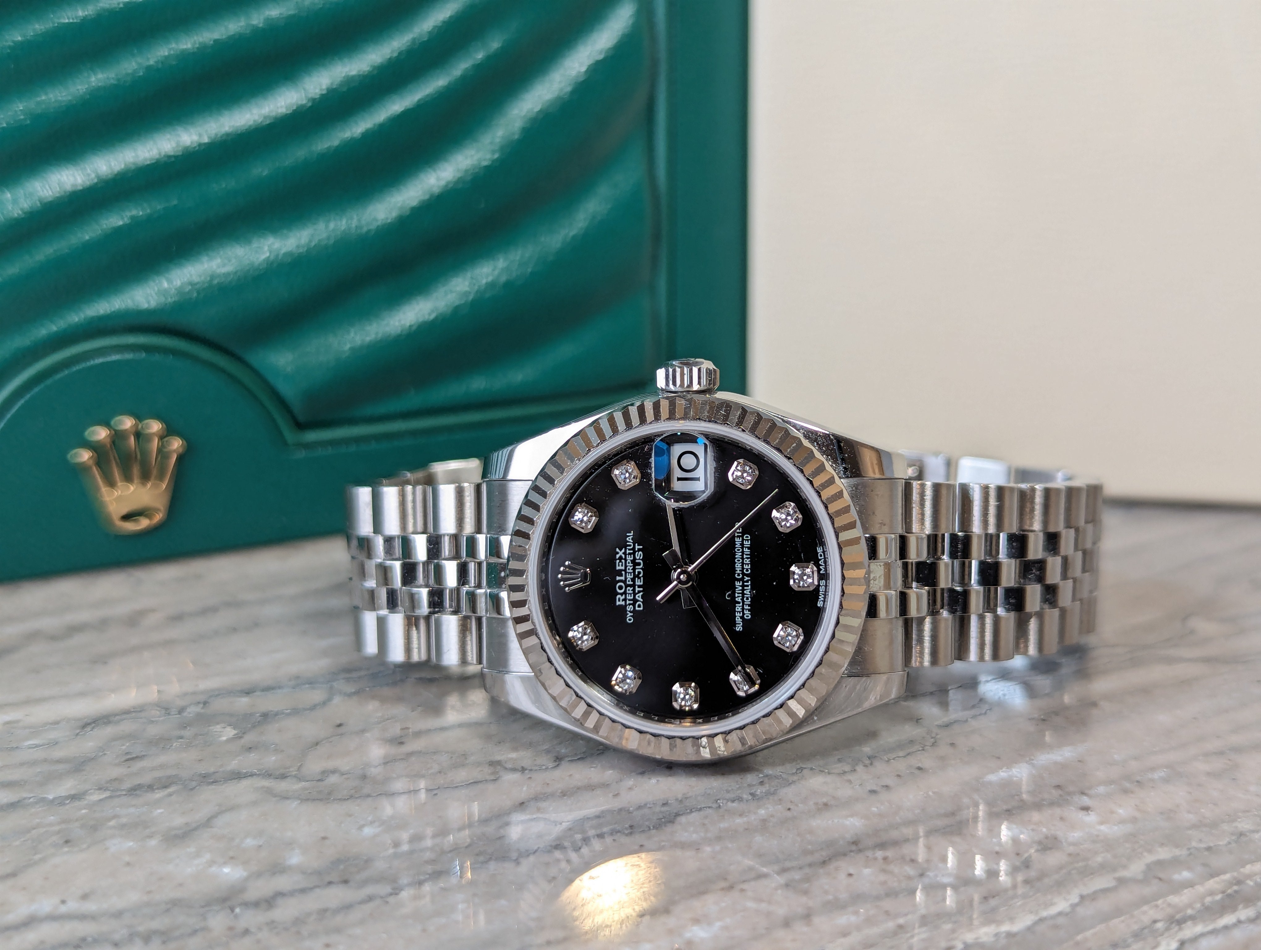 Rolex Datejust 31 Black Diamond Dial