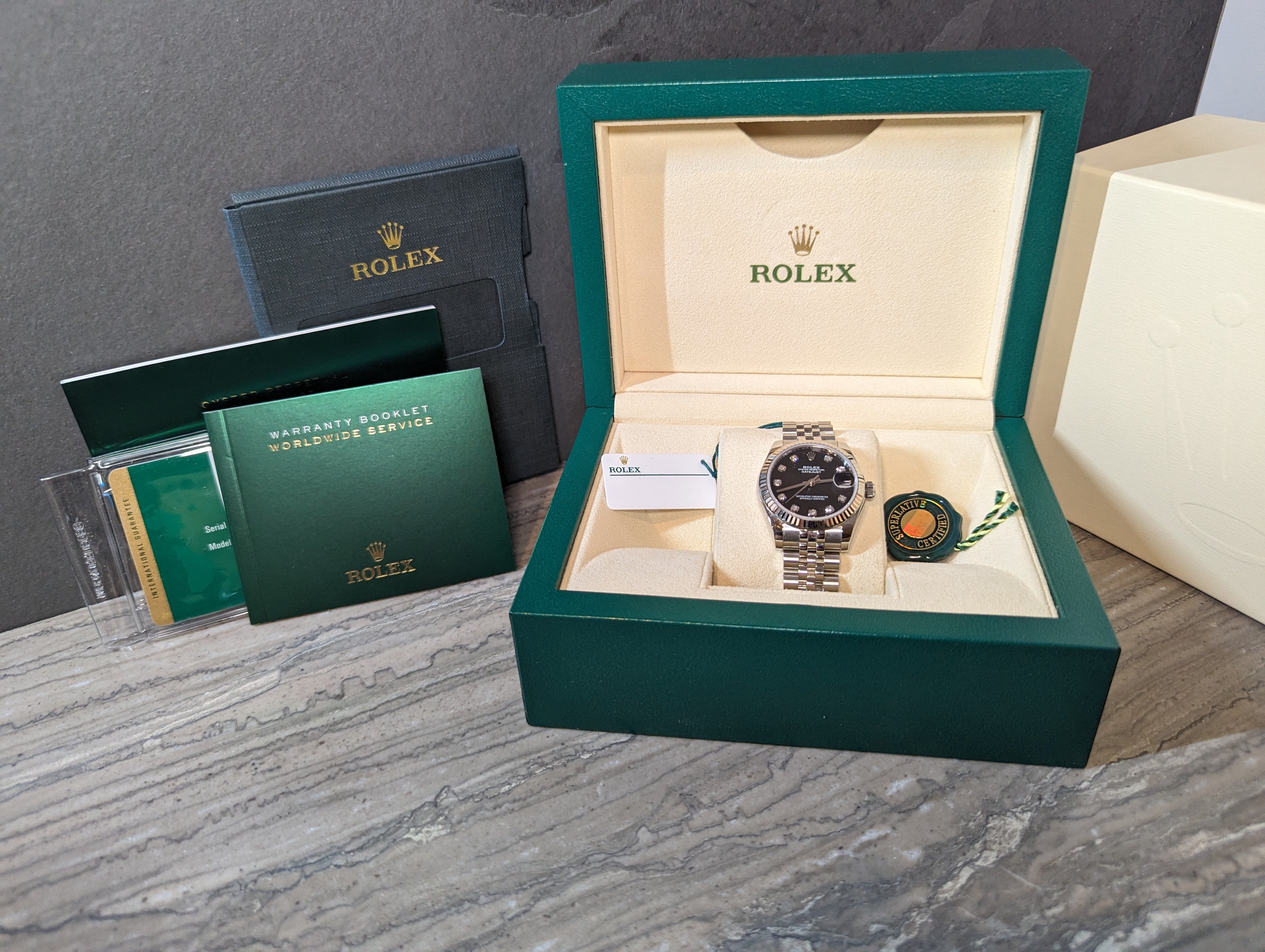 Rolex Datejust 31 Black Diamond Dial