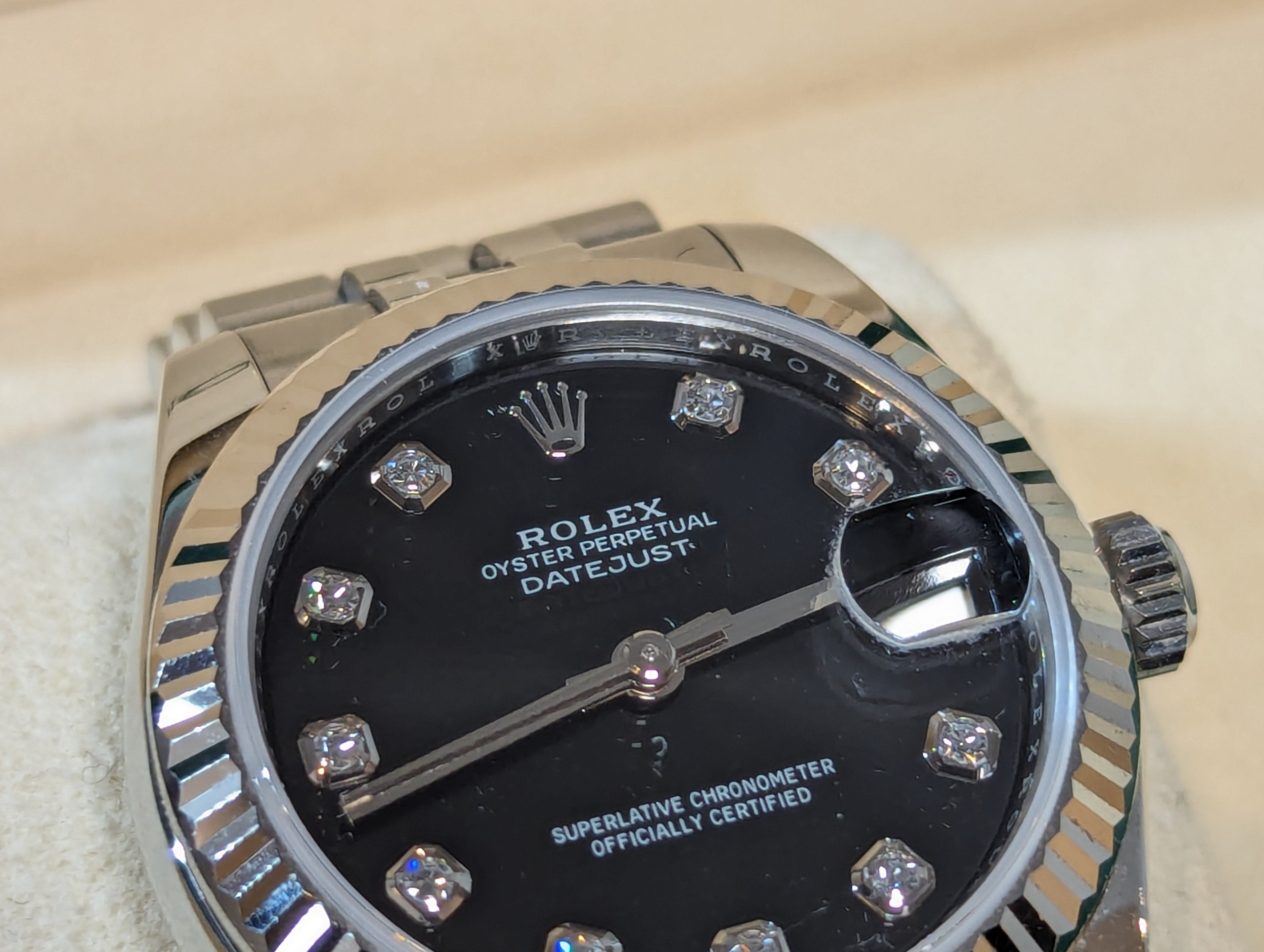 Rolex Datejust 31 Black Diamond Dial