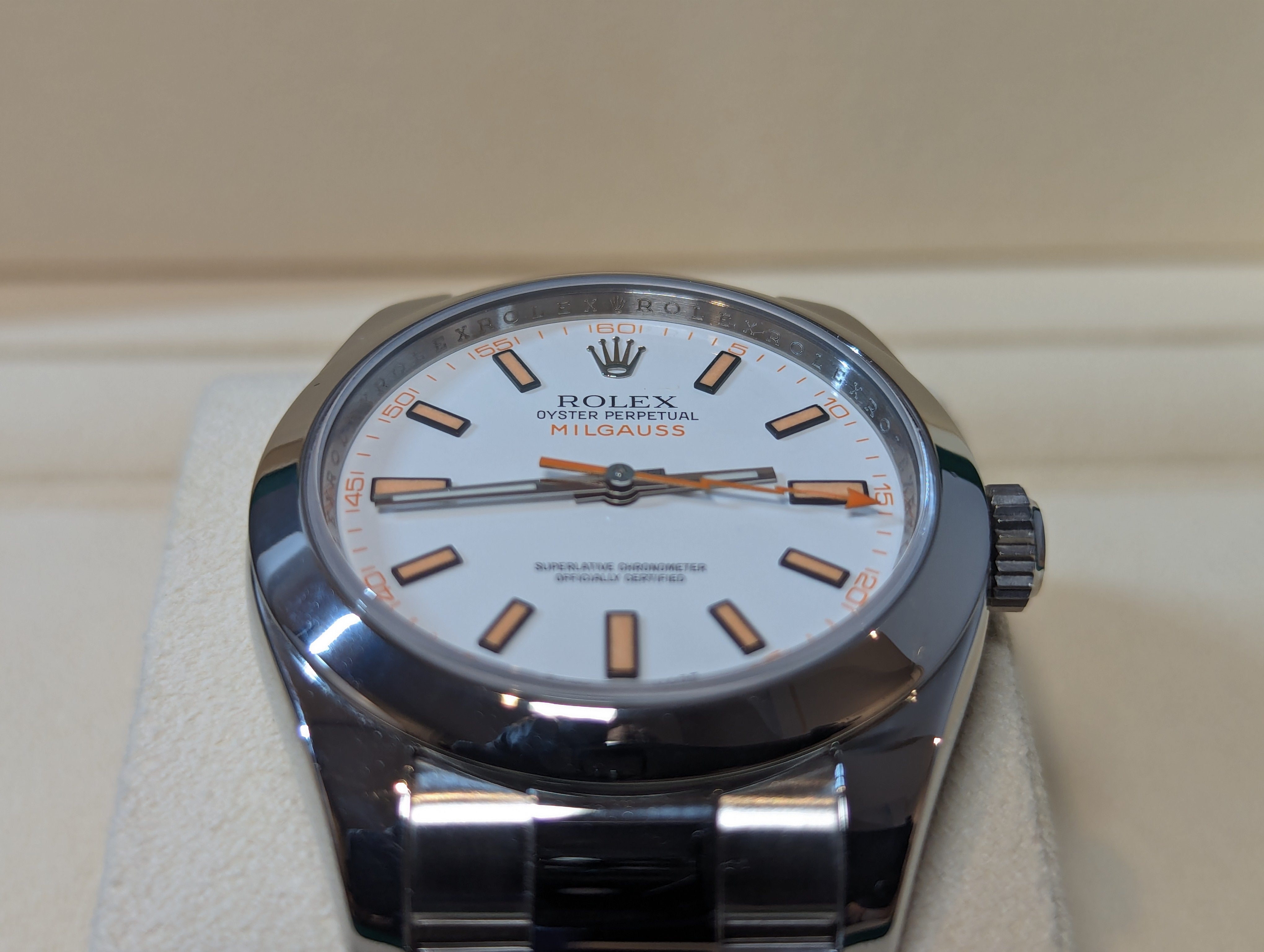 Rolex Milgauss White Dial Full Set