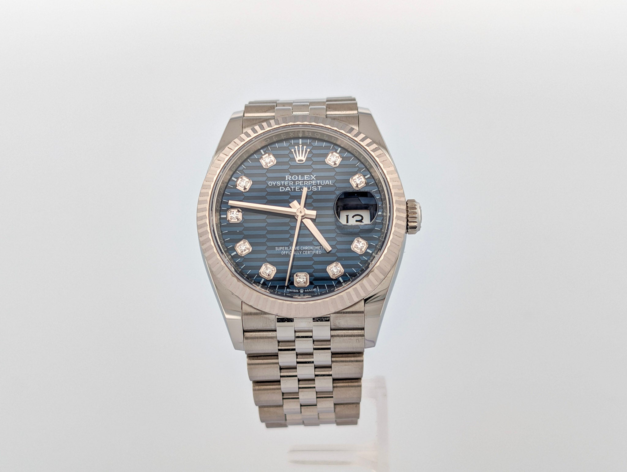 Rolex Datejust 126234 Blue Motif Diamond Dial Unworn 2024