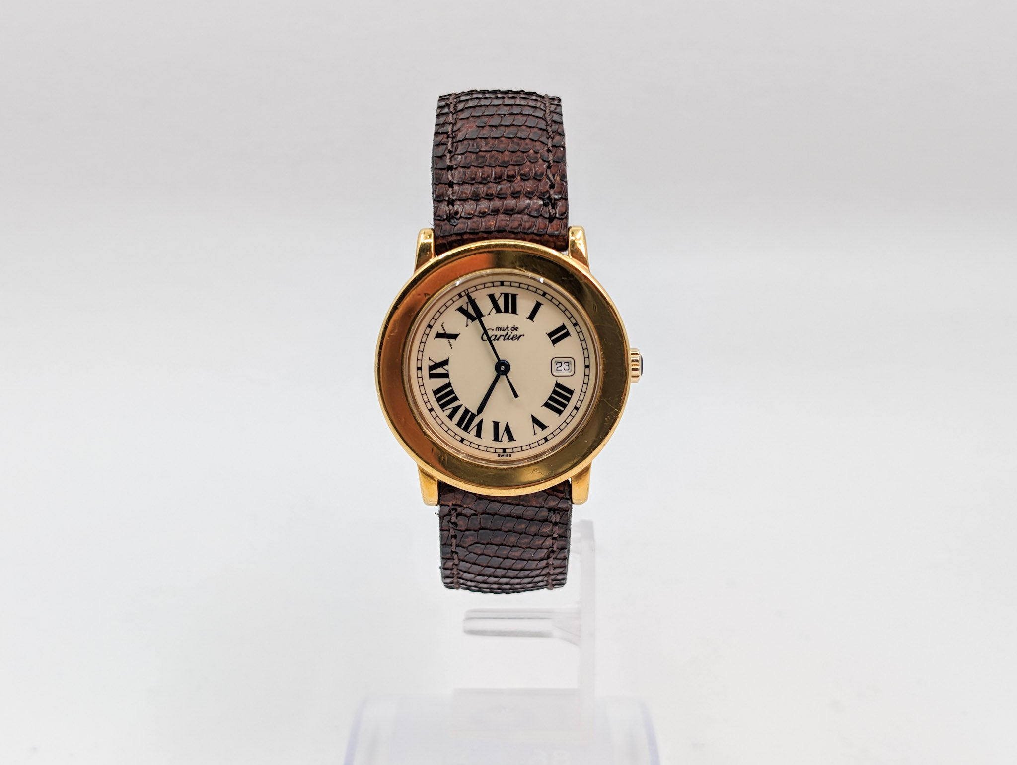 Cartier De Cartier Ronde Must Watch ref 1800 Gold