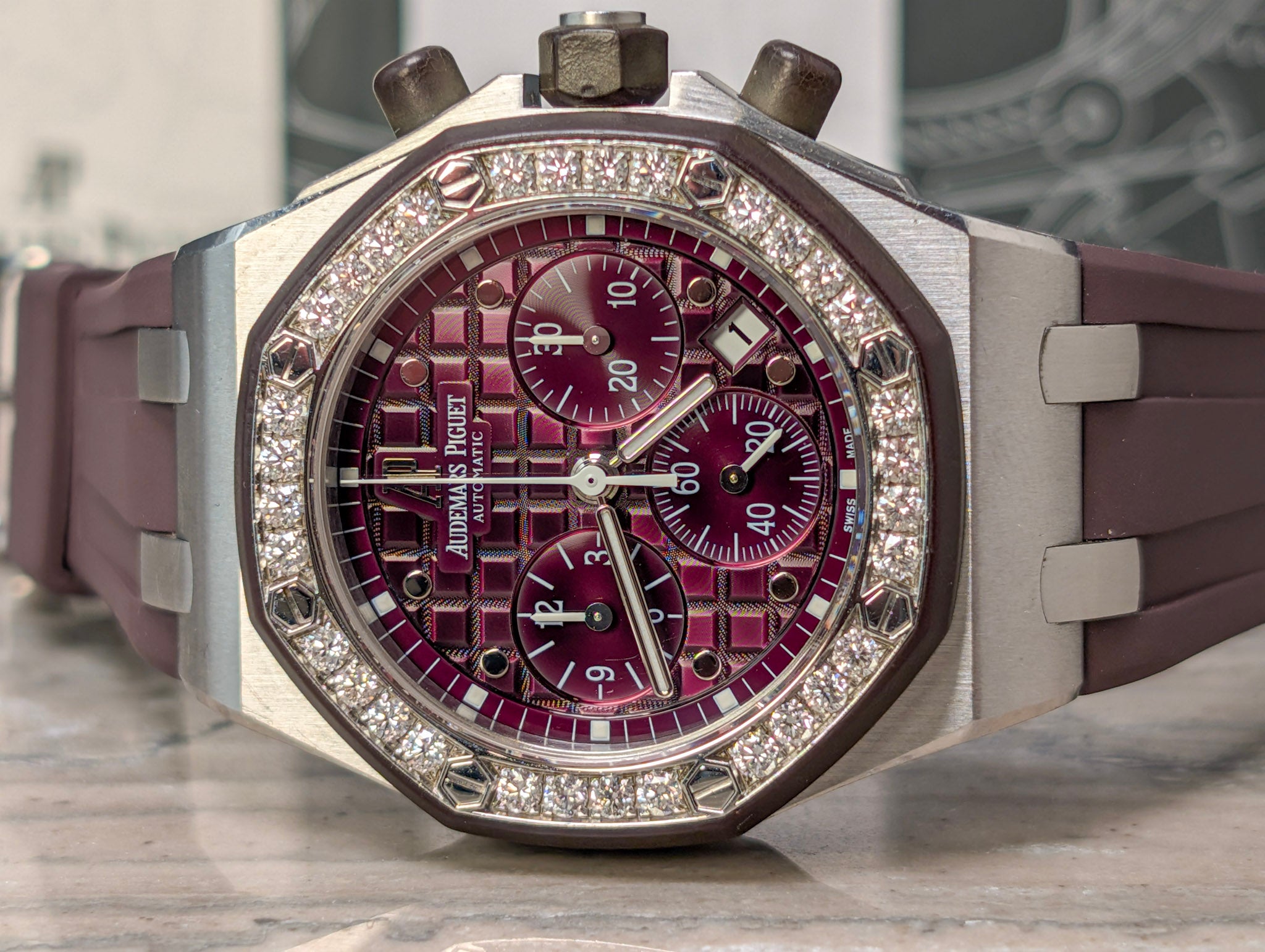 Audemars Piguet Royal Oak Diamond Bezel Purple 26048SK