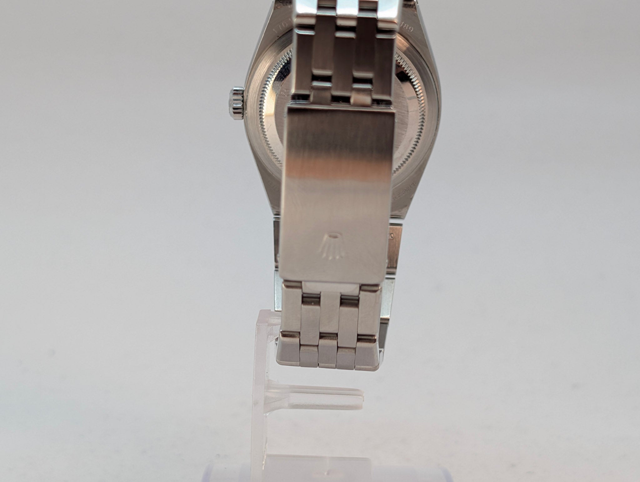 Rolex Oysterquartz Datejust 17014 – Steel/White Gold – Rare Anheuser-Busch Dial