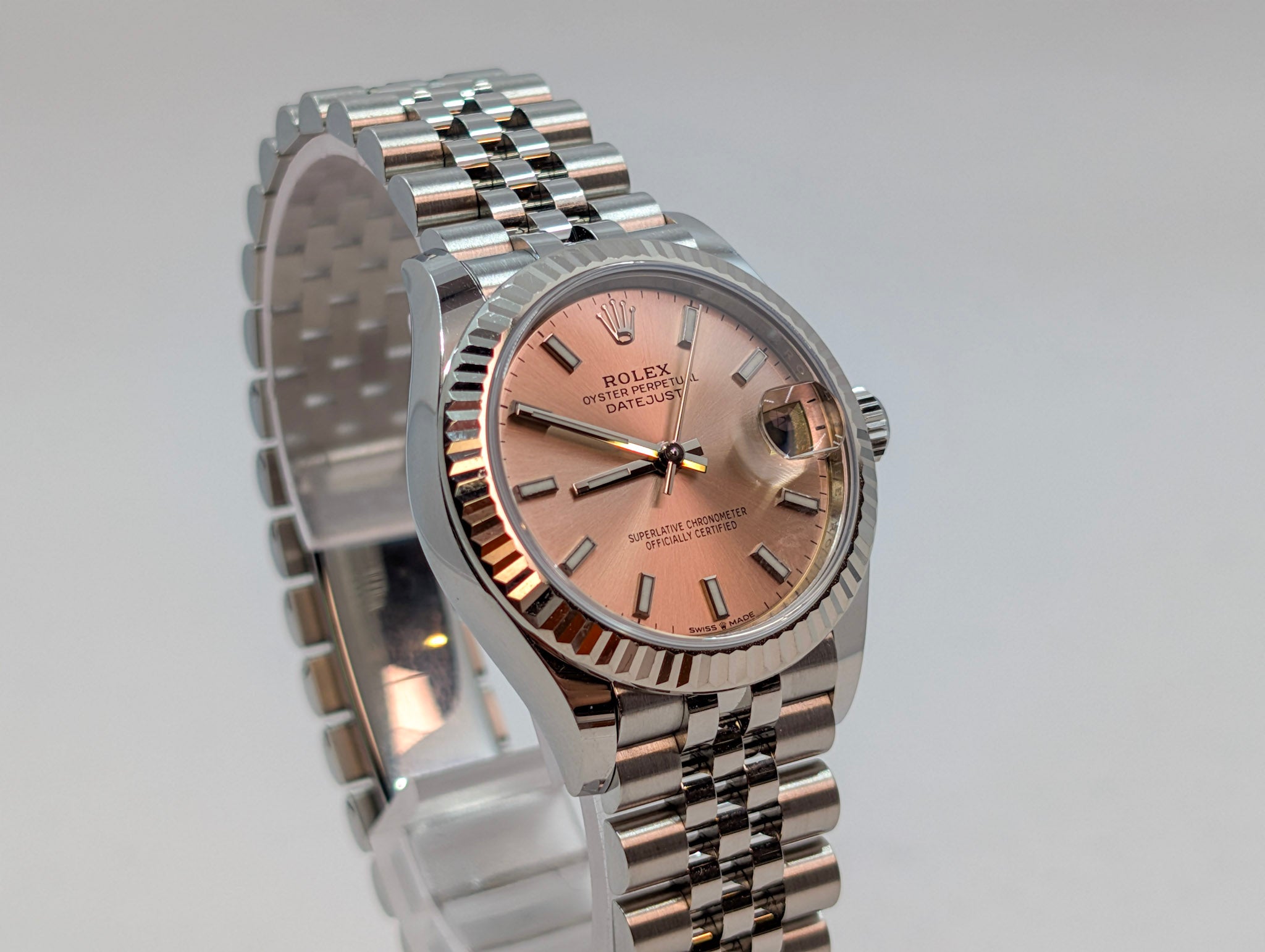 Rolex Datejust 31 278274 Pink Dial Ladies Watch Box Papers