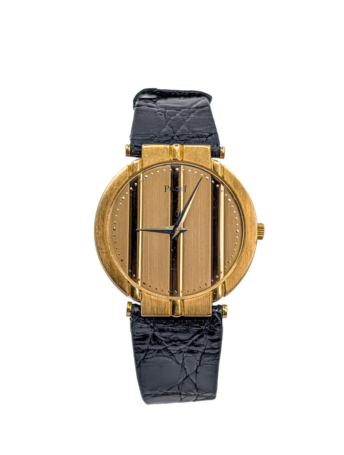 Vintage Piaget Polo 8673 18k Yellow Gold Quartz Watch Ultra-Thin