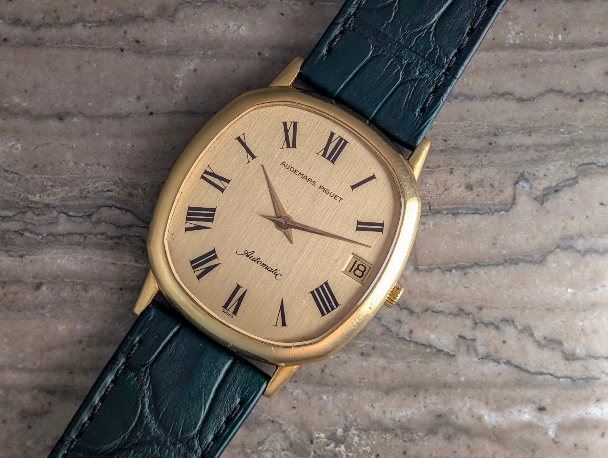 Vintage Audemars Piguet  Ellipse Style Gold Watch