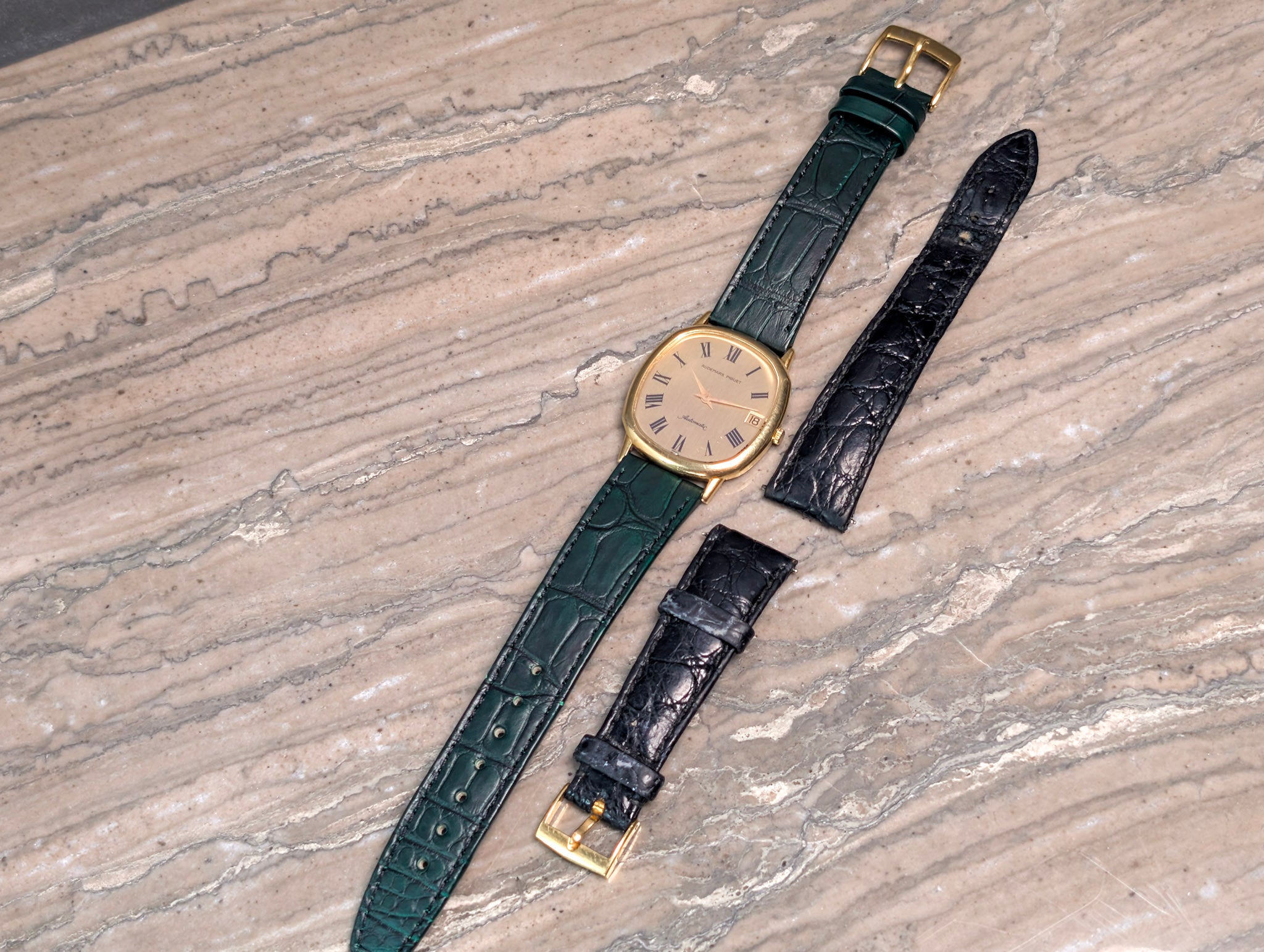 Vintage Audemars Piguet  Ellipse Style Gold Watch