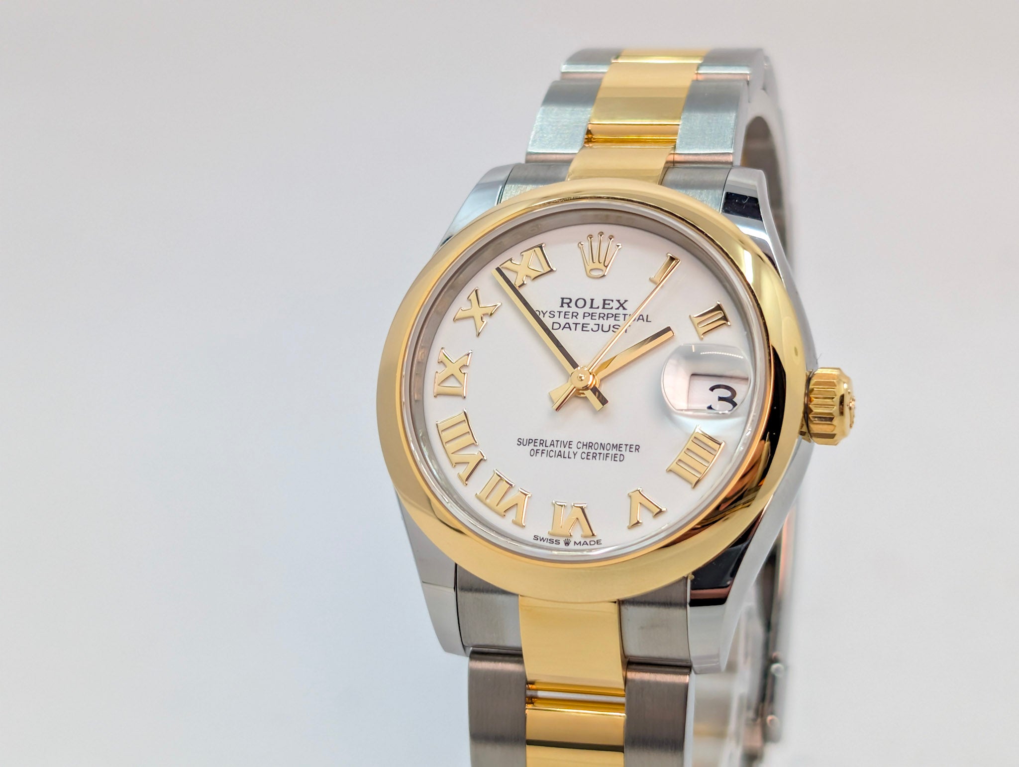 Unworn Rolex Datejust 31mm Two-Tone White Roman Dial Ref. 278243 Full Set 2026