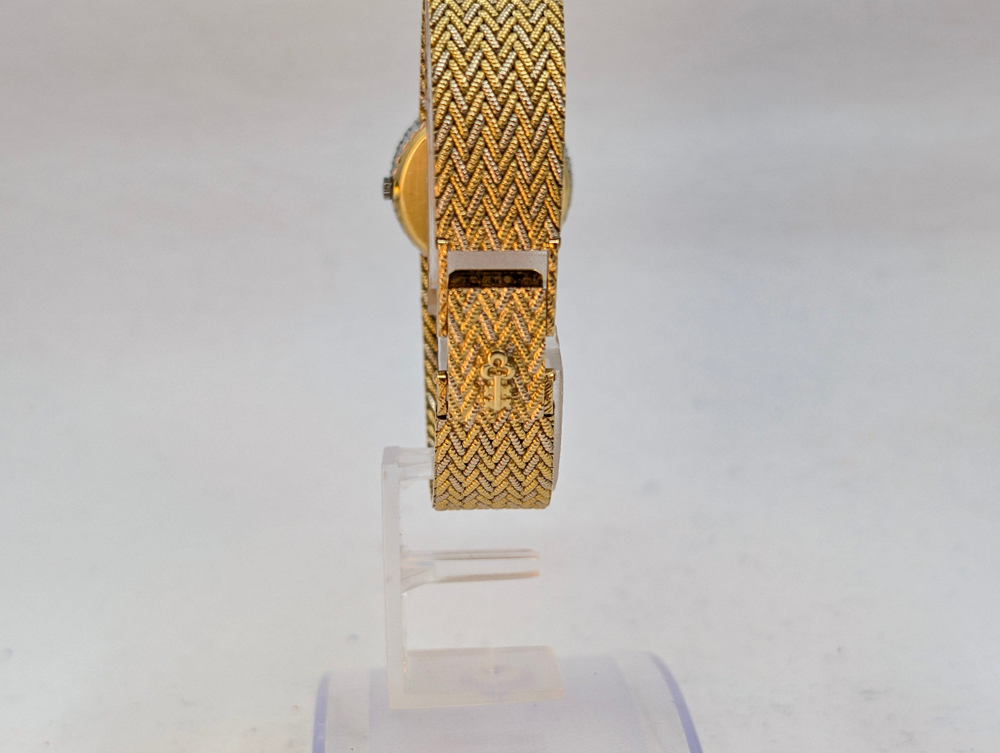 Corum for Van Cleef & Arpels Diamond Bezel Yellow & White Gold Quartz Watch 55g