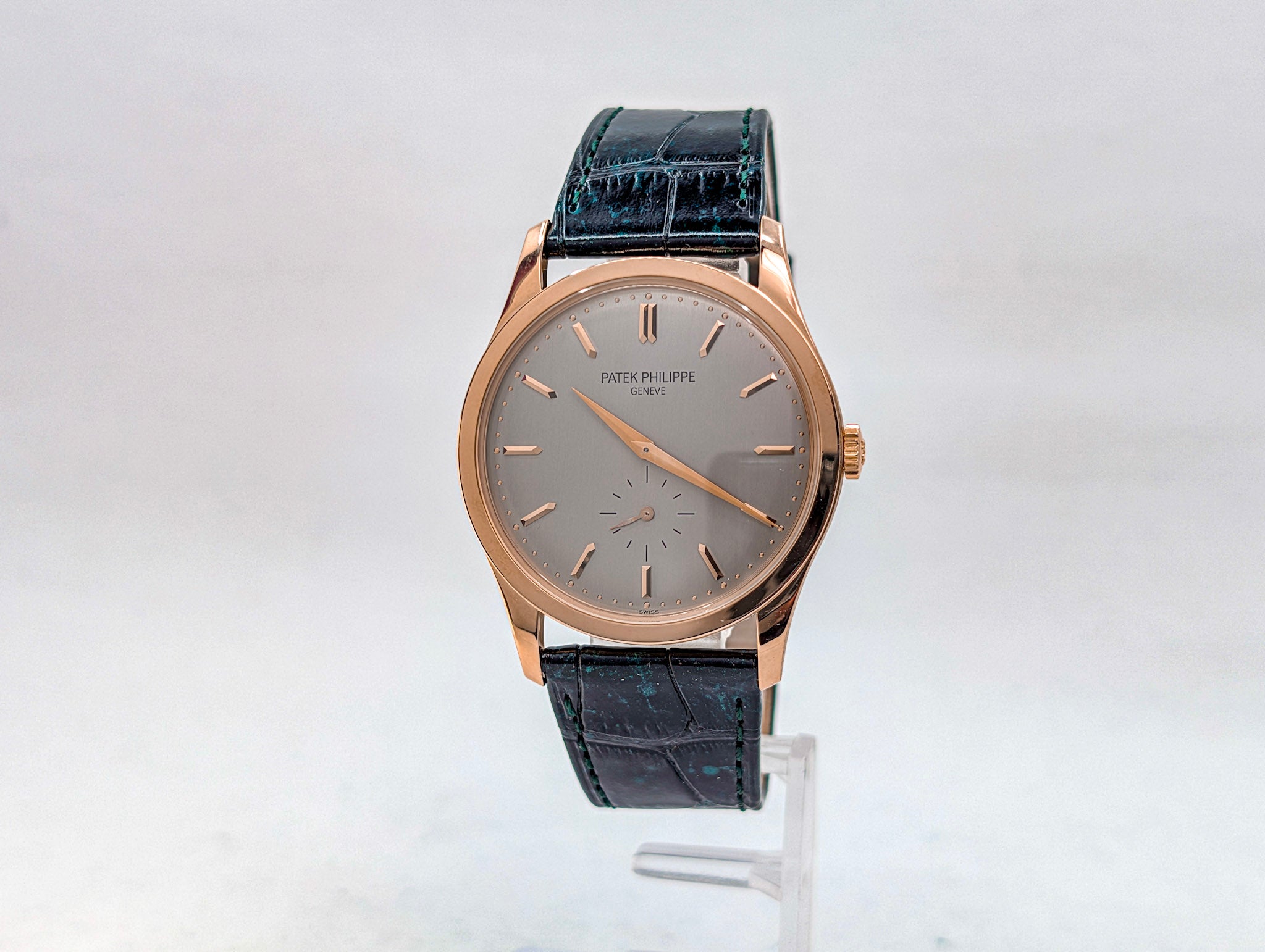 Patek Philippe Calatrava 5196R 18k Rose Gold Manual Wind 37mm Silver Dial – Box & Papers