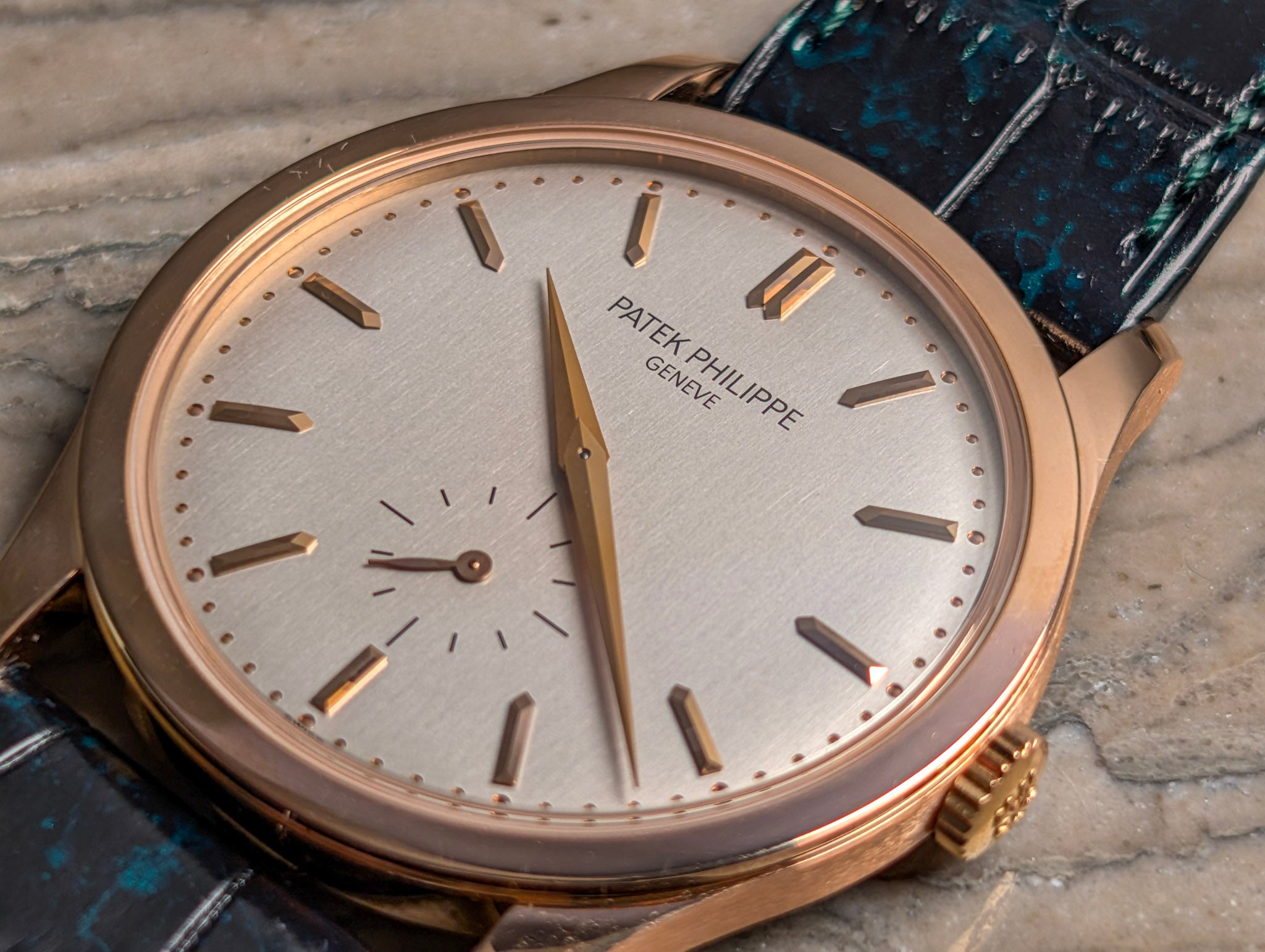 Patek Philippe Calatrava 5196R 18k Rose Gold Manual Wind 37mm Silver Dial – Box & Papers