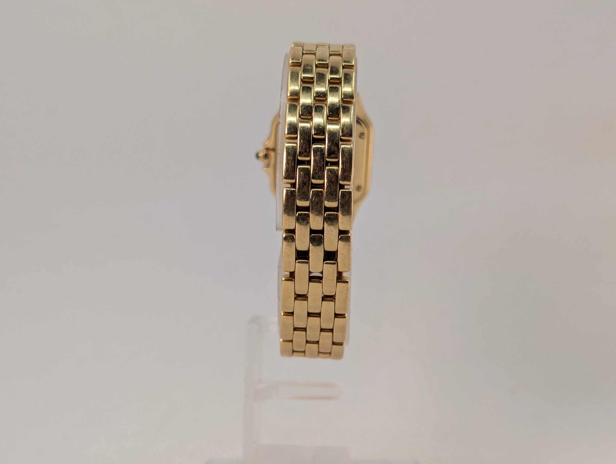 Cartier Panthere Square 1070 18K Yellow Gold Quartz Ladies Wrist Watch 22mm