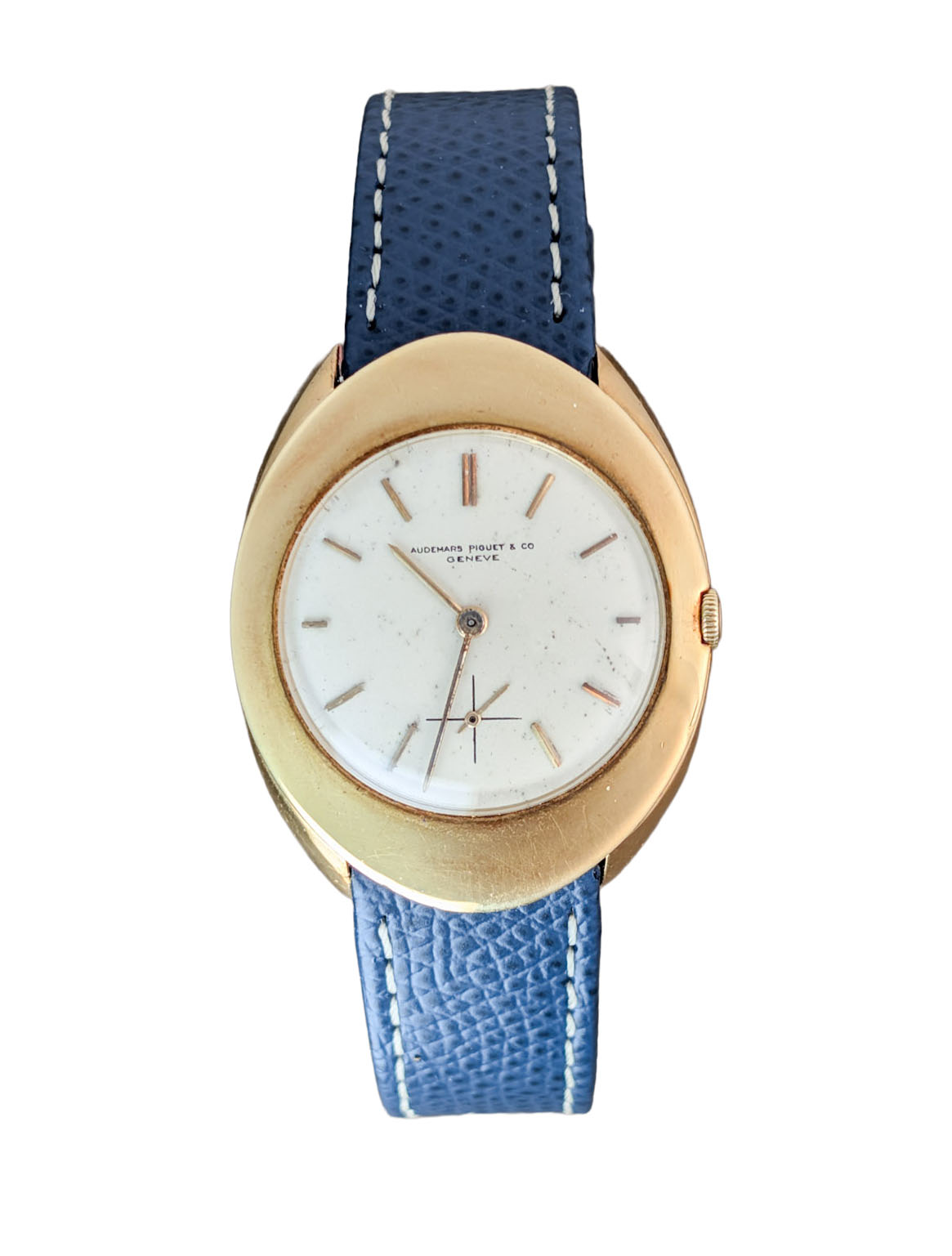 Vintage Audemars Piguet Volante Wenger 18k Gold Ellipse Manual Wind Watch