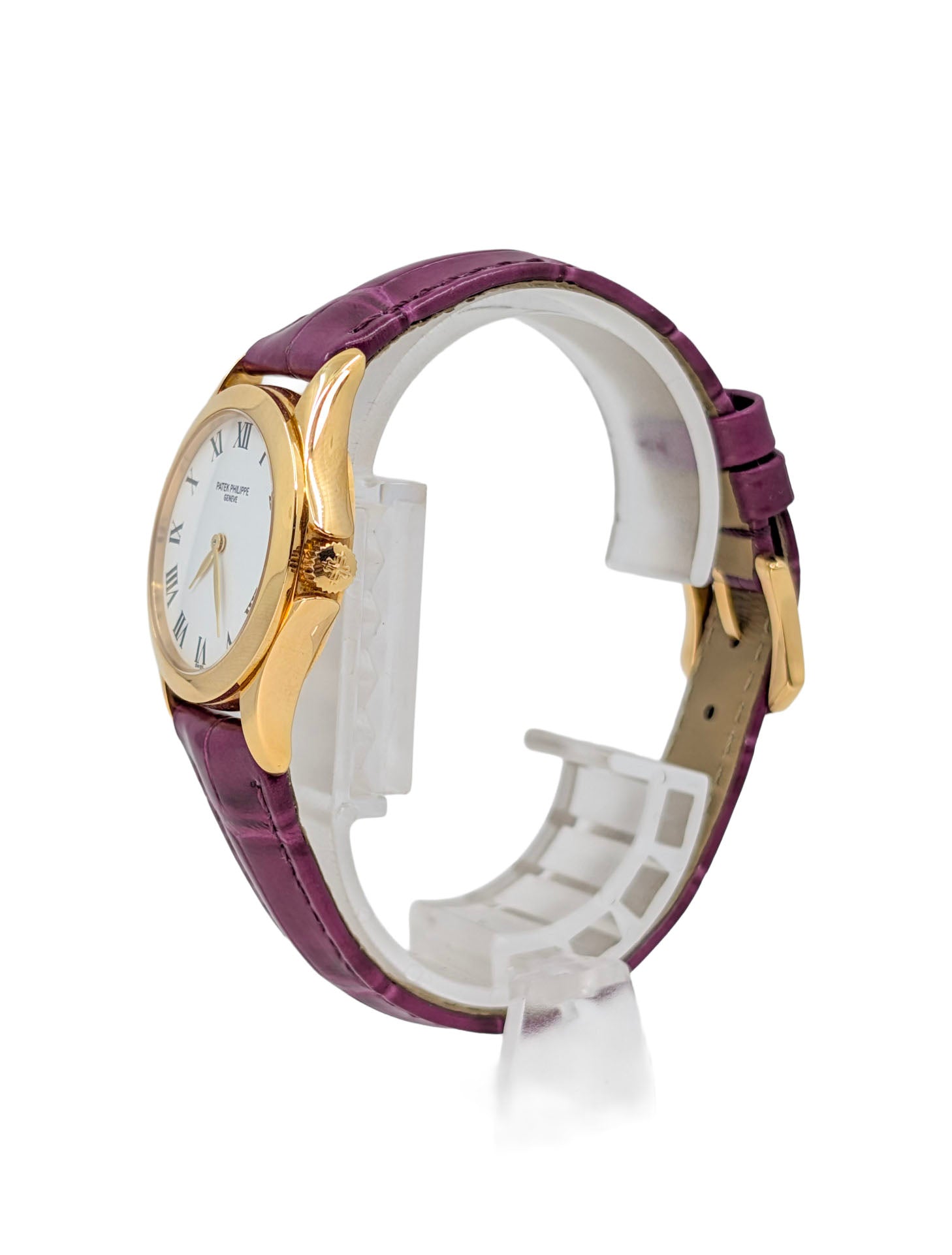 Patek Philippe Calatrava Mini 4905J 18K Yellow Gold 28mm Watch 2 Straps