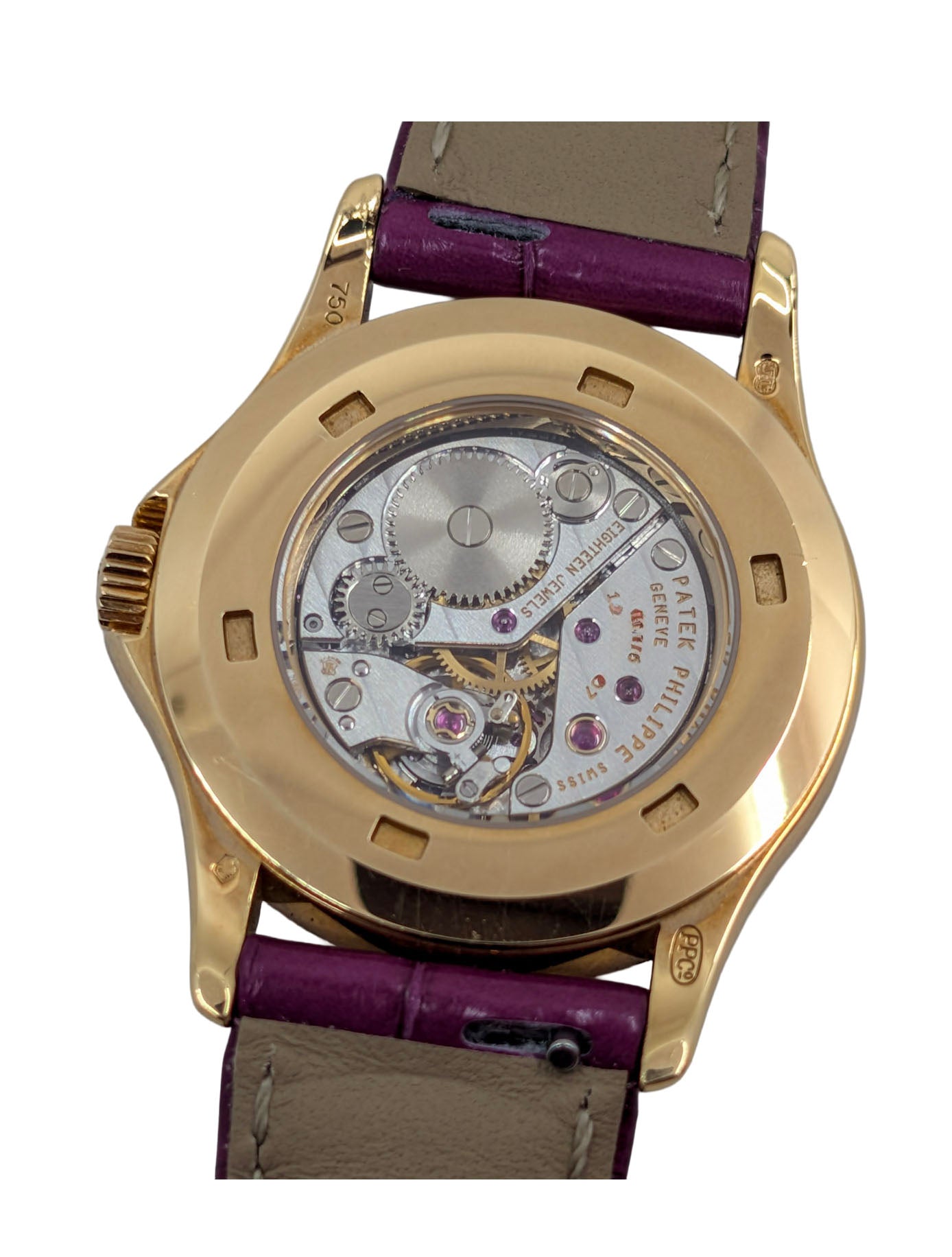 Patek Philippe Calatrava Mini 4905J 18K Yellow Gold 28mm Watch 2 Straps
