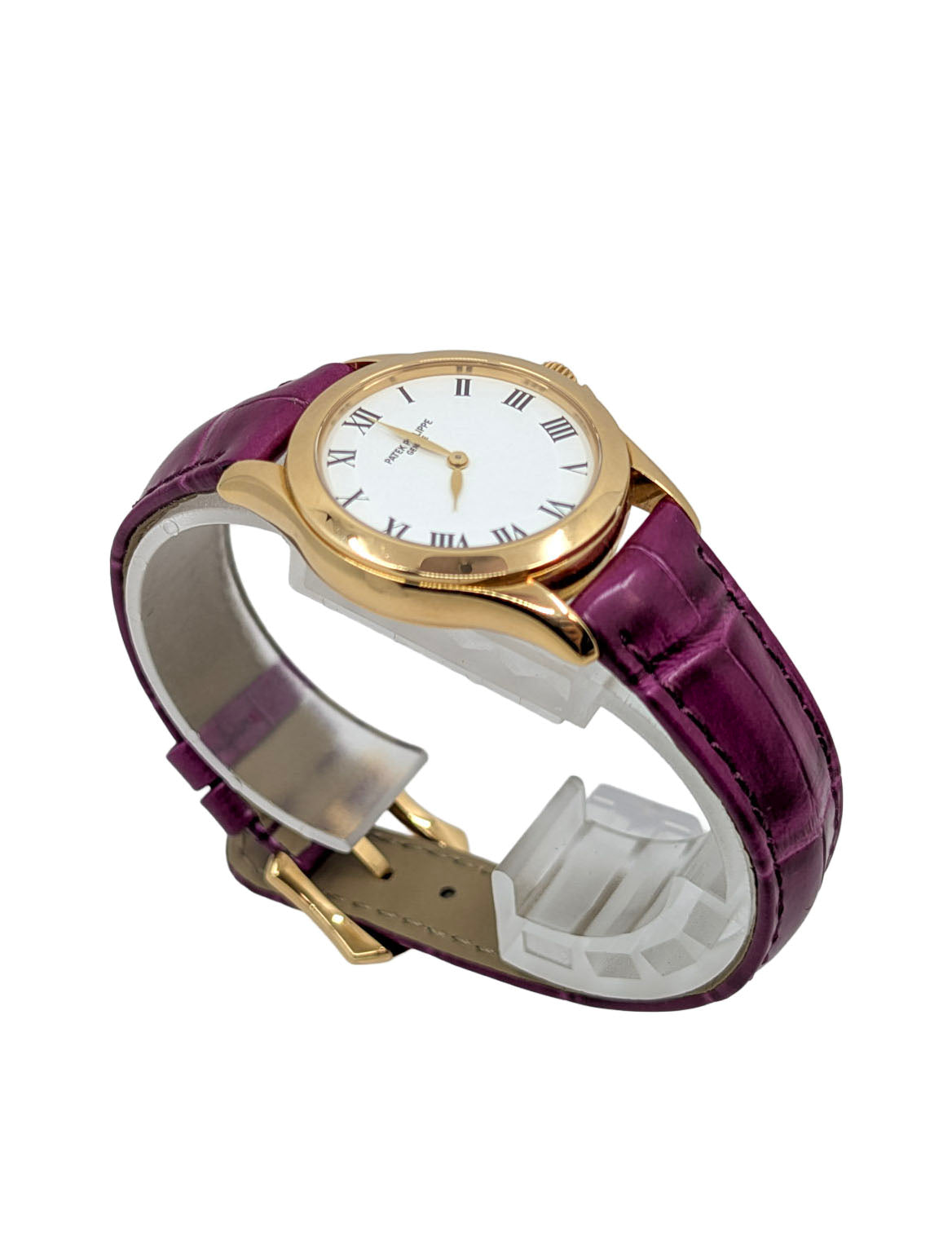 Patek Philippe Calatrava Mini 4905J 18K Yellow Gold 28mm Watch 2 Straps