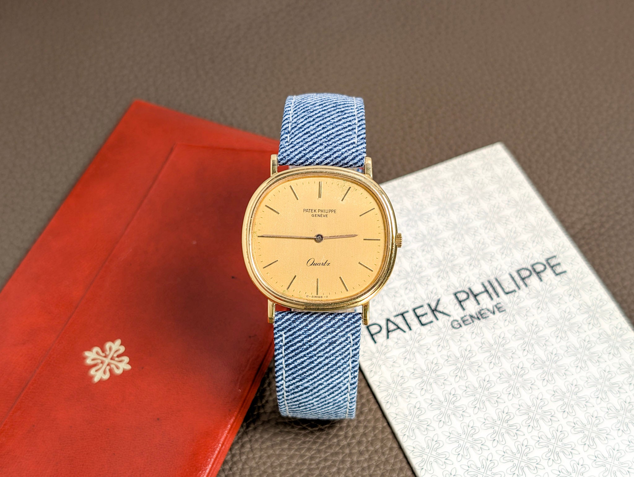 Patek Philippe Golden Ellipse Jumbo Ref. 3879 18K Yellow Gold Box & Papers