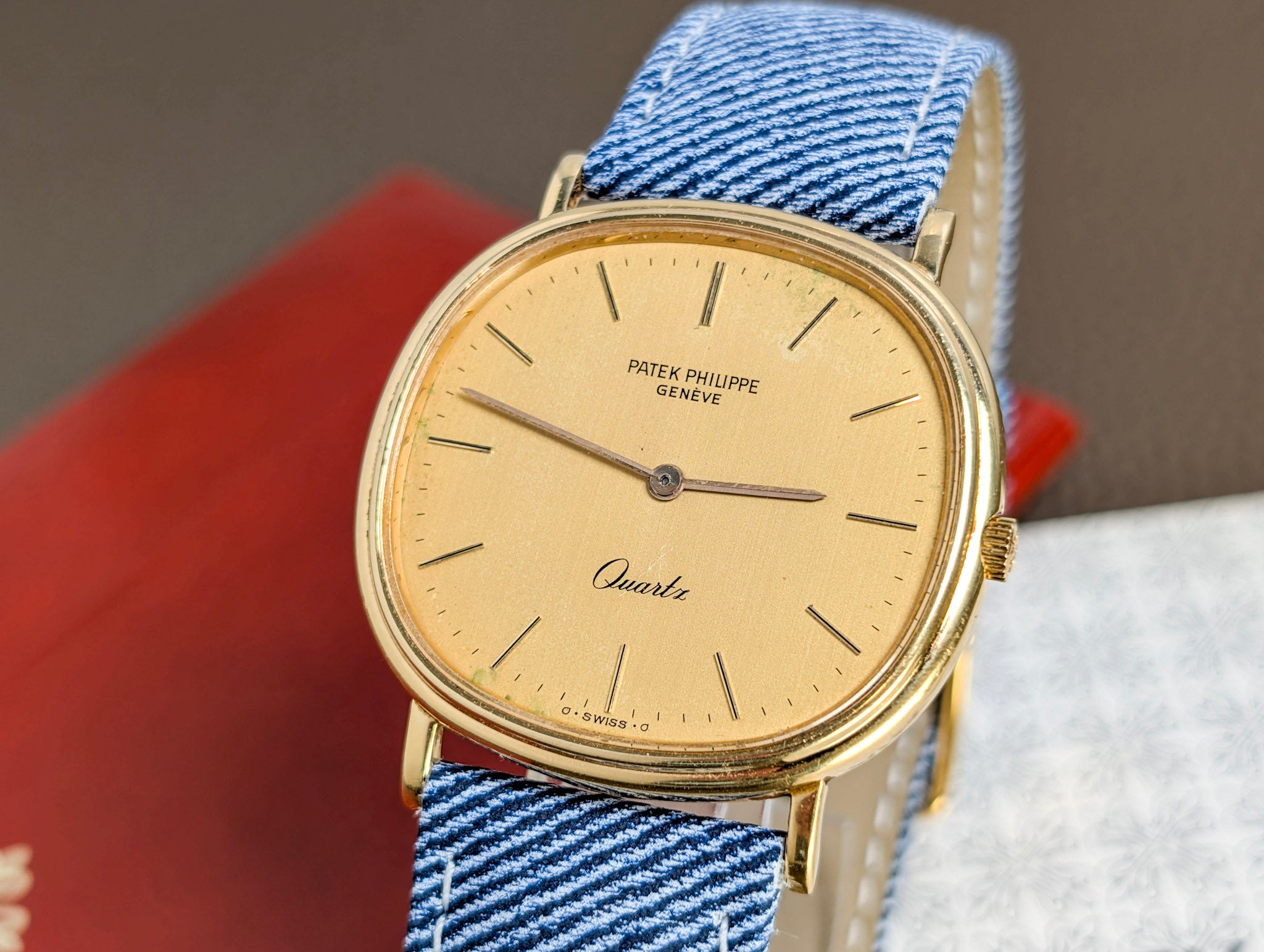Patek Philippe Golden Ellipse Jumbo Ref. 3879 18K Yellow Gold Box & Papers