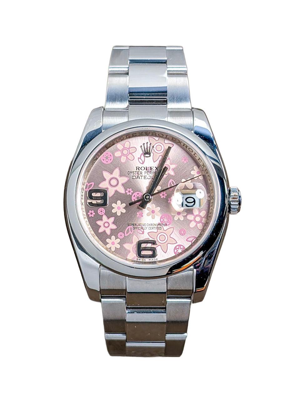 Rolex Datejust 36 116200 Pink Floral Dial Oyster