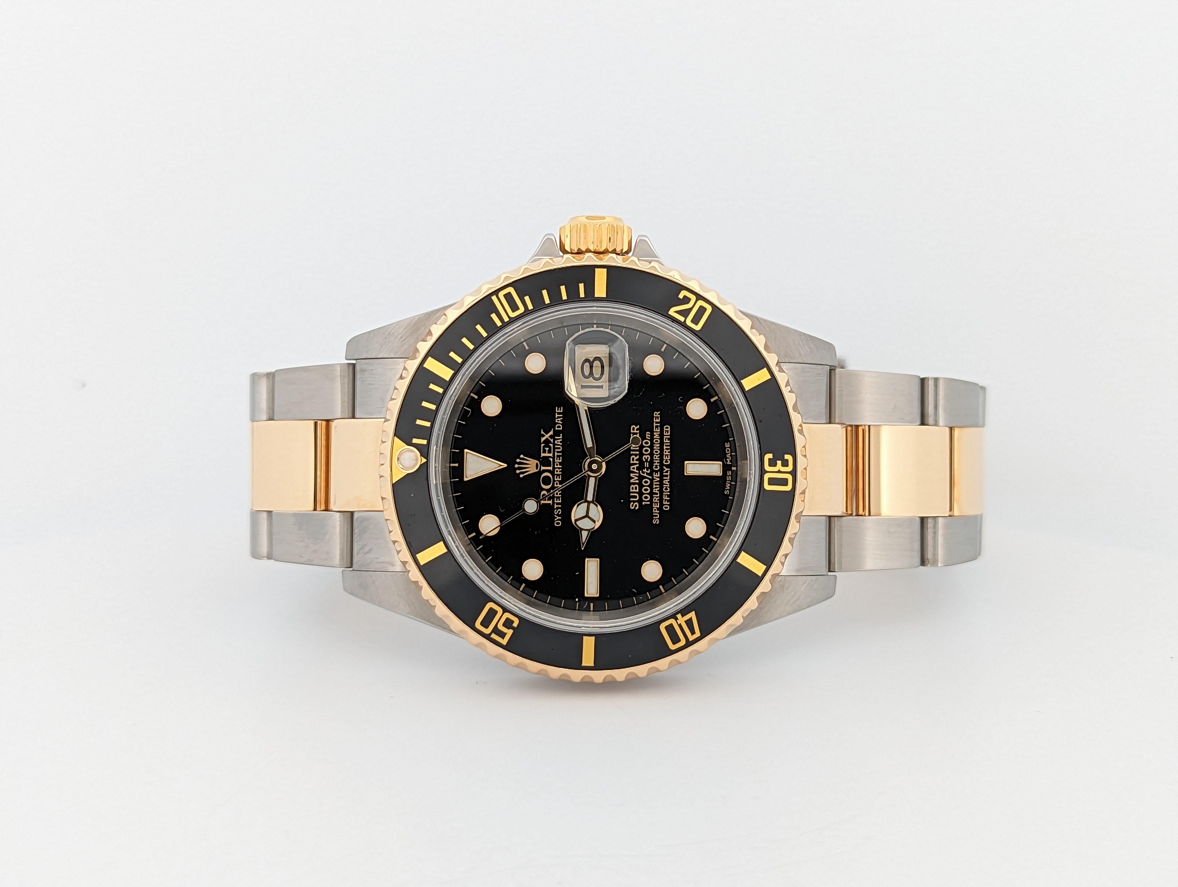Rolex Submariner Two Tone Black Dial - Watch Them Tick