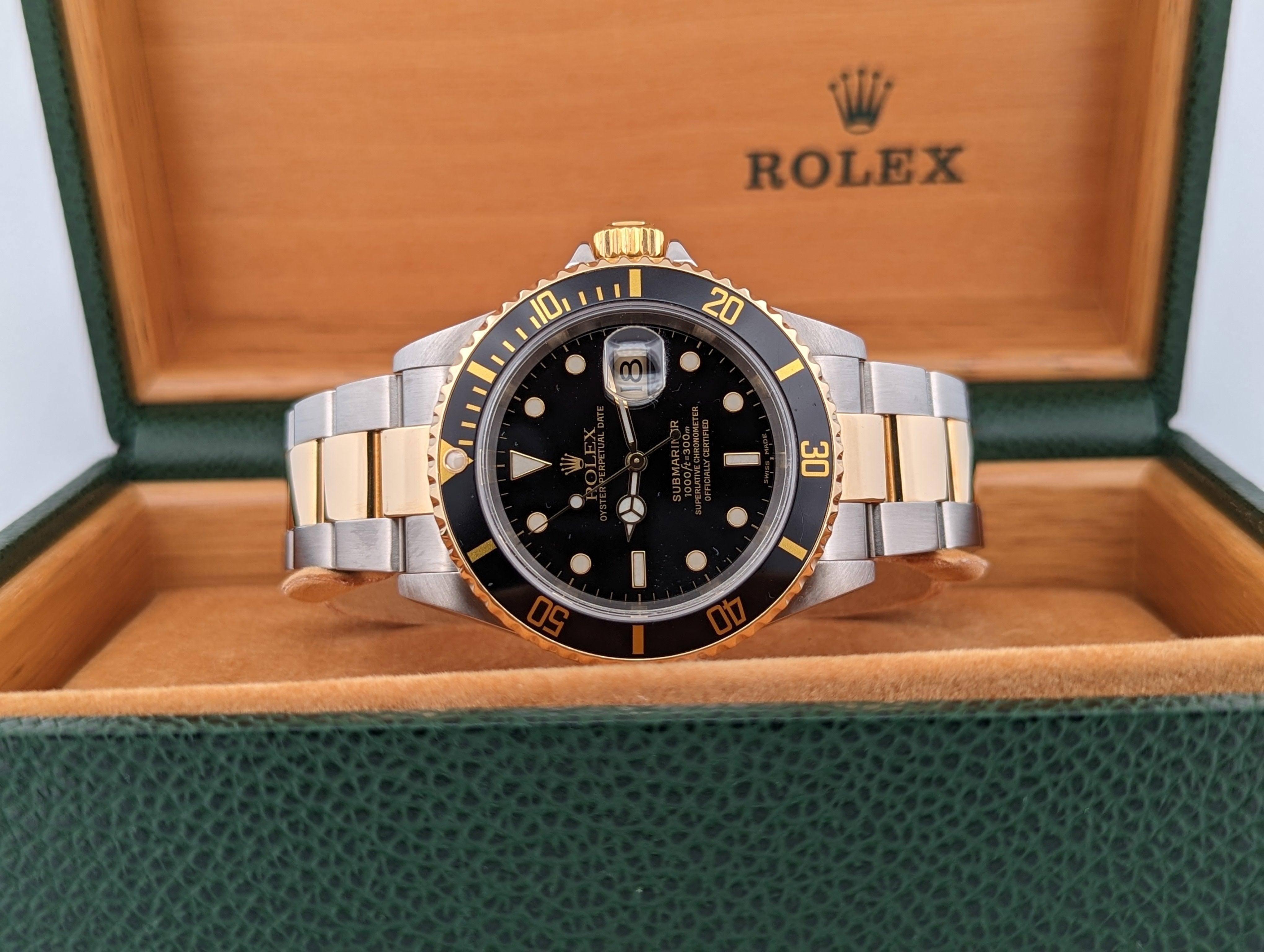 Two tone rolex outlet black face